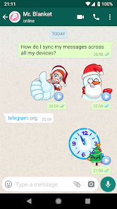 Screenshot 4 WASticker Christmas in motion android
