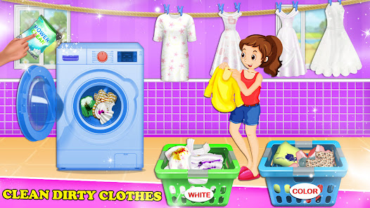 girls house cleaning game 3d  screenshots 1