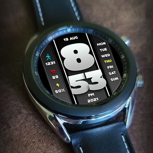 Watch Face with Sporty Design