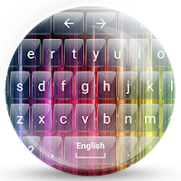 Keyboard Theme Glass Rainbow