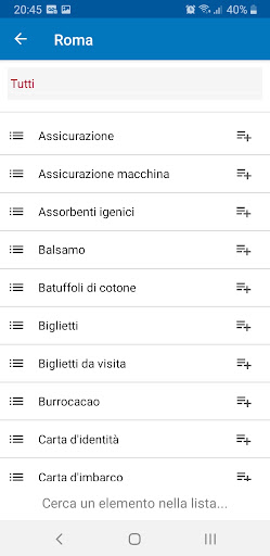 Travel List - Lista da viaggio Screen 3