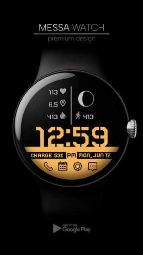Android application Digital City Watch Face Sport screenshort