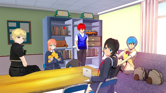 Anime Games 3d - Yandere Girl simulator Life apkdebit screenshots 12