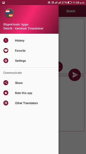 Android application Dutch - German Translator screenshort