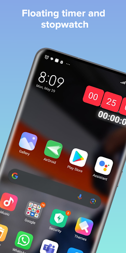 Android application Floating Timer Stopwatch screenshort