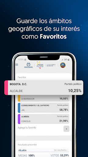 Android application Territoriales Colombia 2023 screenshort