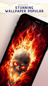 Flame Skull Wallpaper HD