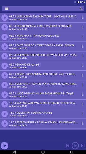 Android application DJ Lagi Ku Gak Bisa Tidur screenshort