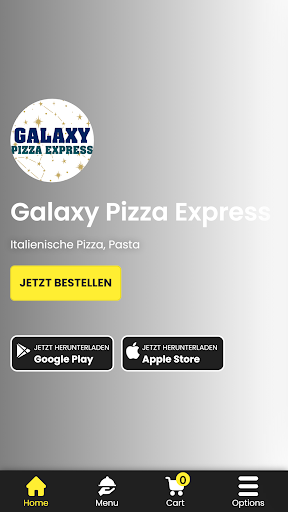 Android application Galaxy Pizza Express screenshort