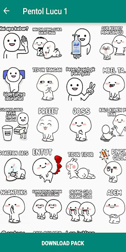 Pack Stiker Wa Pentol Lucu WAStickerApps