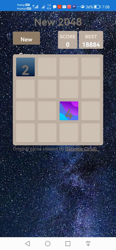 Android application 2048 Talent screenshort
