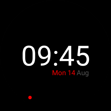 Android application Minimal Watchface screenshort