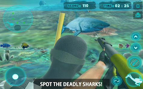Shark Attack Spear Fishing 3D apkpoly screenshots 13