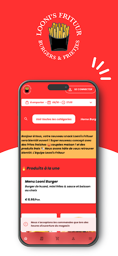 Android application Looni's Frituur screenshort