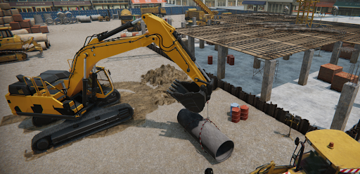 Excavator & Dozer Simulator 3D Screen 3
