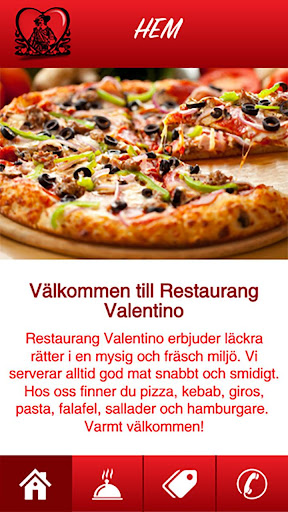 Restaurang Valentino Screen 2