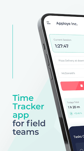 Android application Employee Time Tracking screenshort