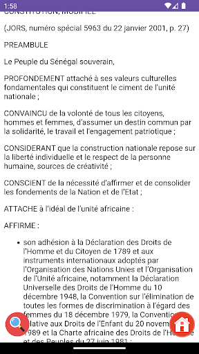 Constitution du Sénégal Screen 3