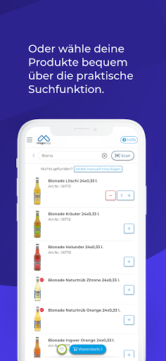 magaloop: Bestell-App Screen 3