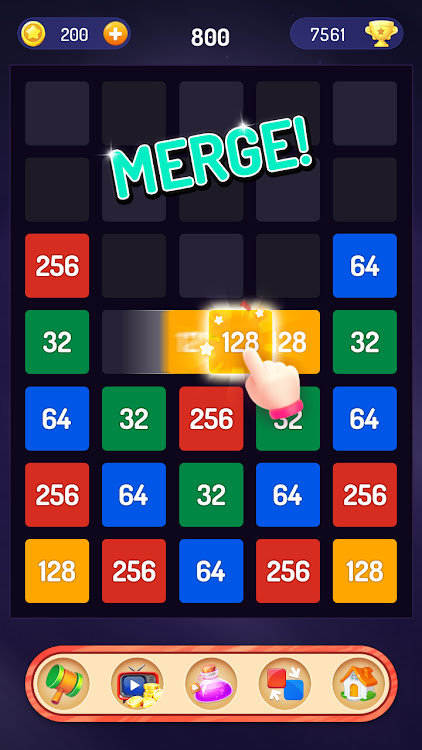 Merge the Number - 2048 Puzzle - 1.2.3 - (Android)
