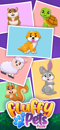 Android application Fluffy Pets Puzzle Color Sort screenshort