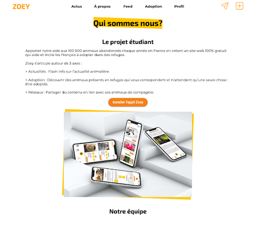 Android application Zoey - Ton réseau pour animaux screenshort
