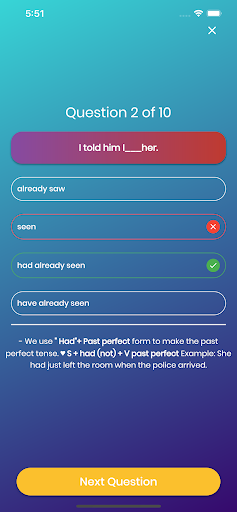English Grammar Explanation Screen 3