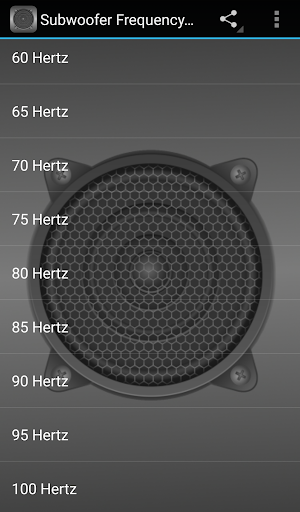 Subwoofer Frequency Test Screen 2