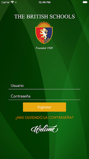 Android application The British Schools screenshort
