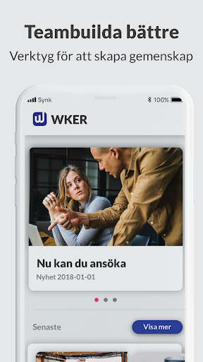 Android application WKER - mobilt intranät screenshort