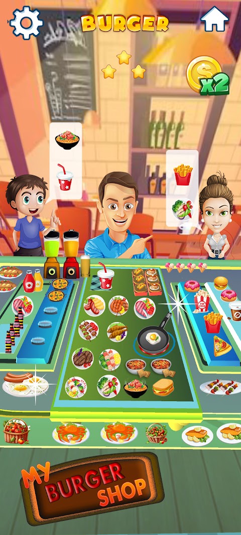 Burger Shop Chef Cooking Gameのおすすめ画像4