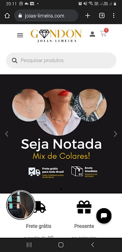 Android application Gondon | Joias Limeira screenshort