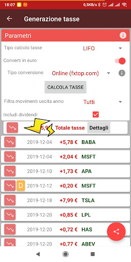 Revolut - Tassazione Azionario Screen 2