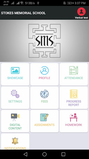 Android application Stokes Memorial School screenshort
