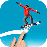 Snowboard Racing  -  Road Draw Sport Games icon