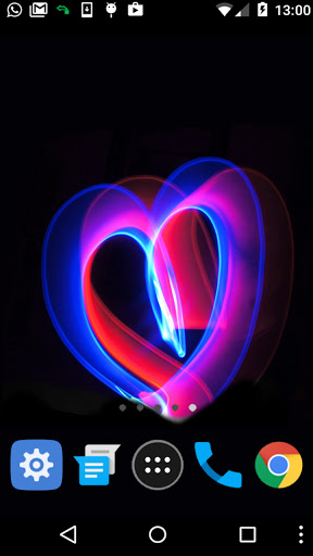 purple love heart wallpaper Screen 2