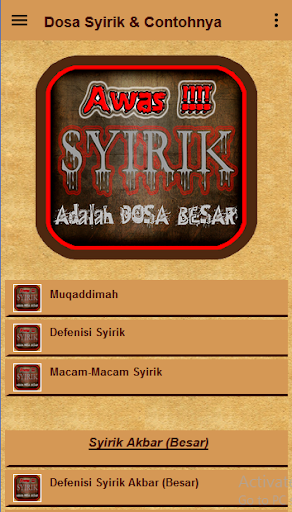 Bahaya Syirik Sebagai Muslim