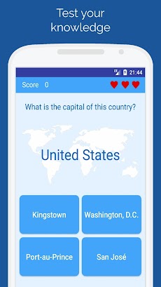 Capitals of the countries Quizのおすすめ画像1
