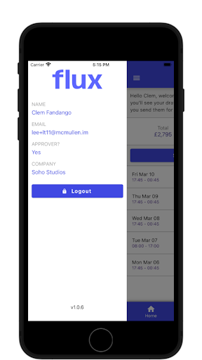 Android application Flux Time screenshort