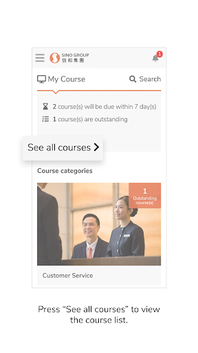 Android application SINO iLearn screenshort