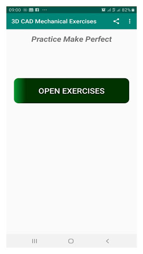 Android application 3D CAD Mechanical Exercises screenshort