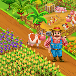 Cover Image of Baixar Farm Village City Market & Day Village Farm Game  APK