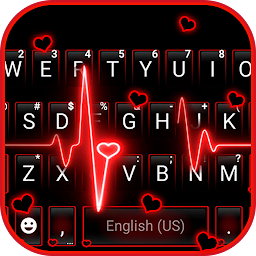Icon image Neon Red Heartbeat Theme