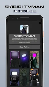 Skibidi TV Man Fake Video Call