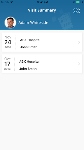 Android application DOC-AID PHR screenshort