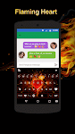 screenshot of Flaming Heart Theme