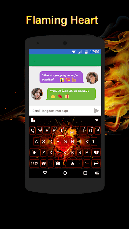 Flaming Heart Theme - 8.7.1_0713 - (Android)