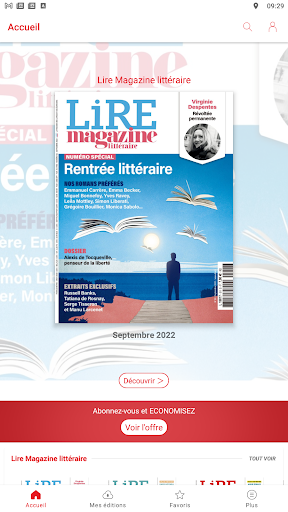 Android application LireMagazine screenshort