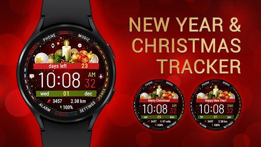 Android application New Year and Christmas Tracker screenshort