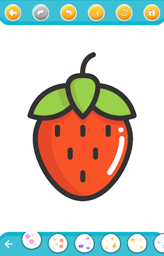 Android application sweet fruit coloring screenshort